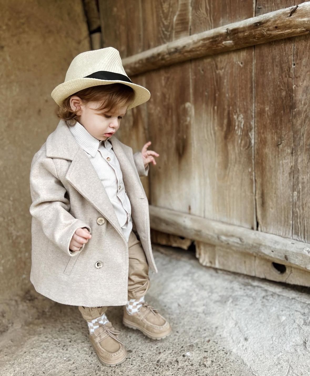 Favorimkids KREM Kaşe Bebek Çocuk Kaban