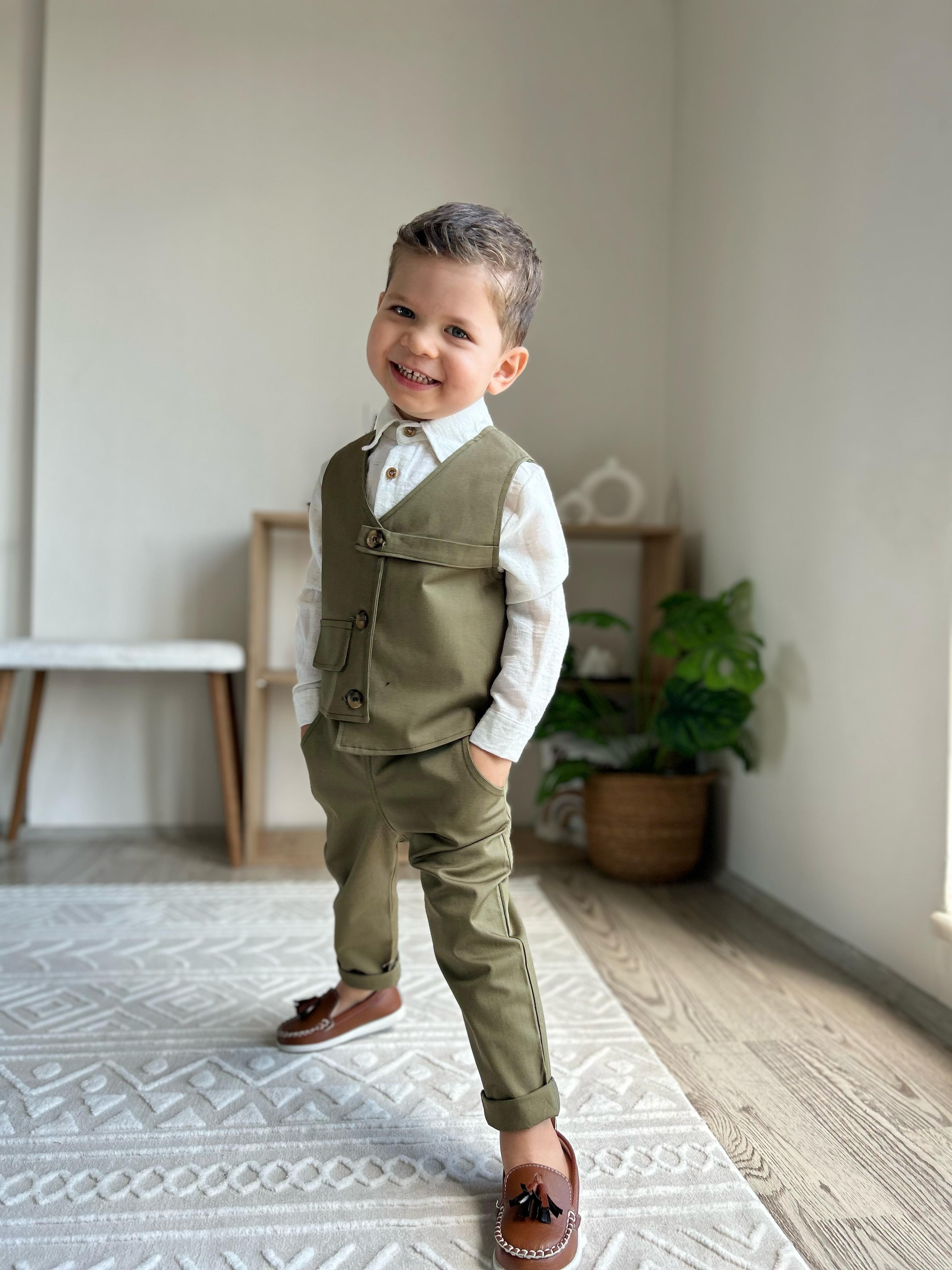 Favorimkids Yeni Yeşil 3 lü Bebek Çocuk Takım 1-6 YAŞ 