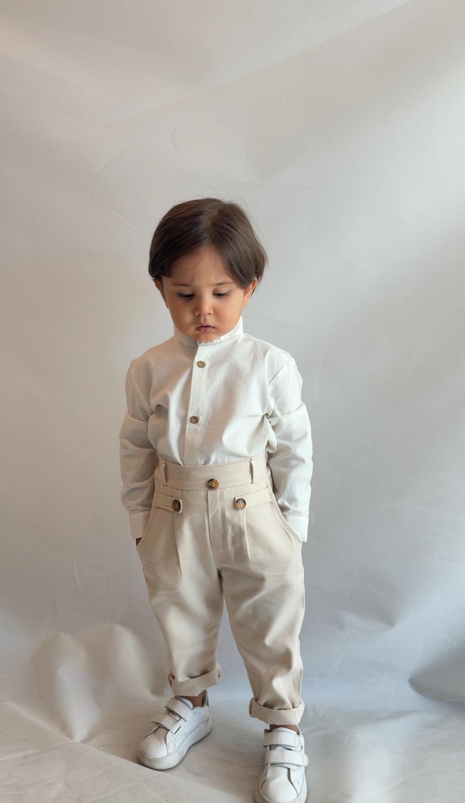 Favorimkids Bebek Çocuk Pantalon Gömlek Takım Stil1