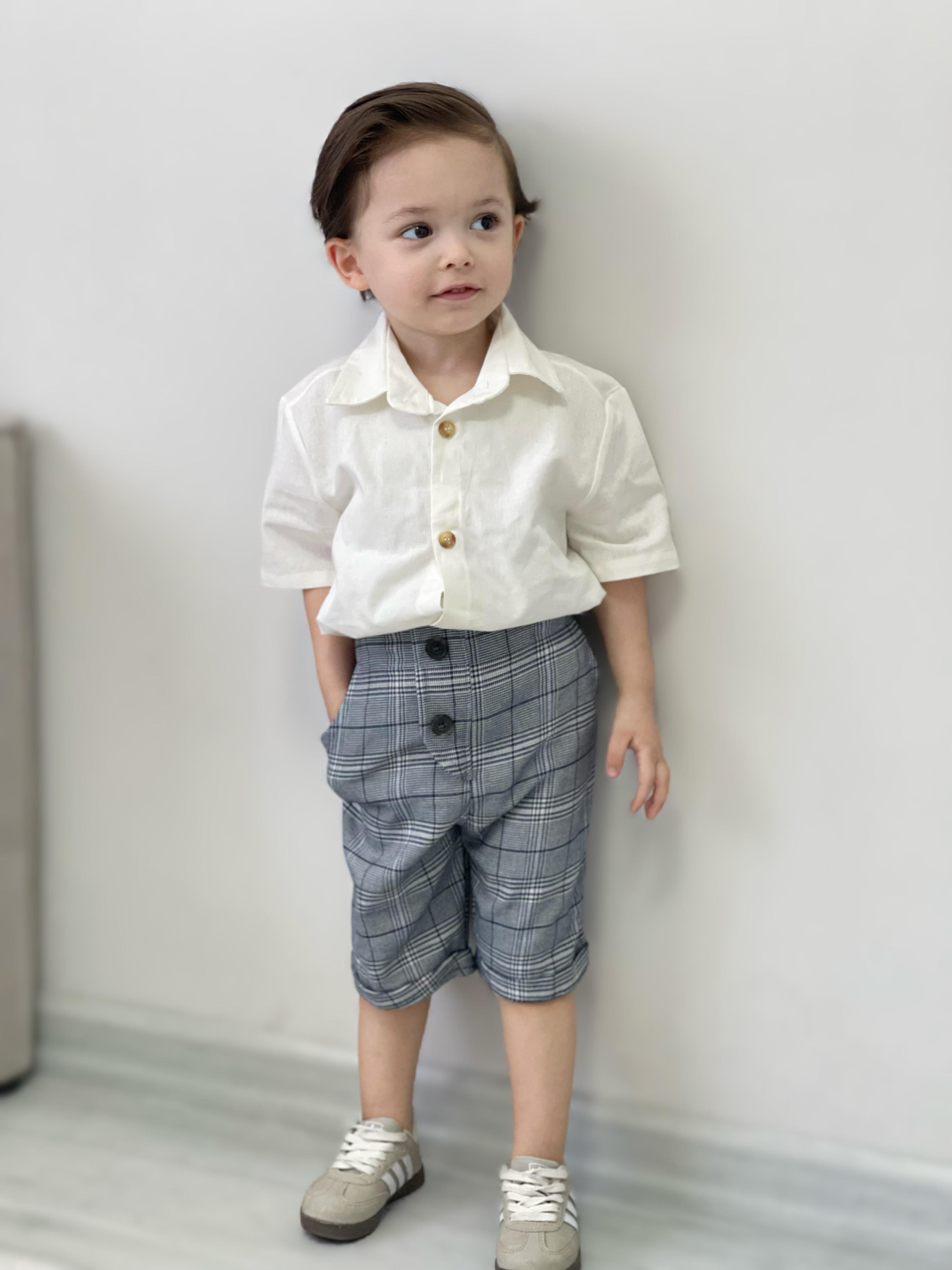 Favorimkids kısa Çizgili Pamuklu Takım Pamuklu ŞORT Alt Üst Takım