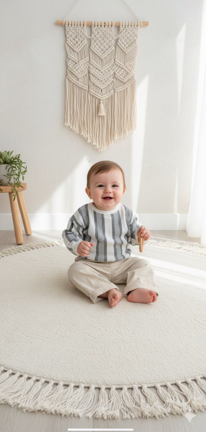 Favorimkids Çizgili  Pamuklu Sweat  Alt Üst Takım Bebek Çocuk -1-