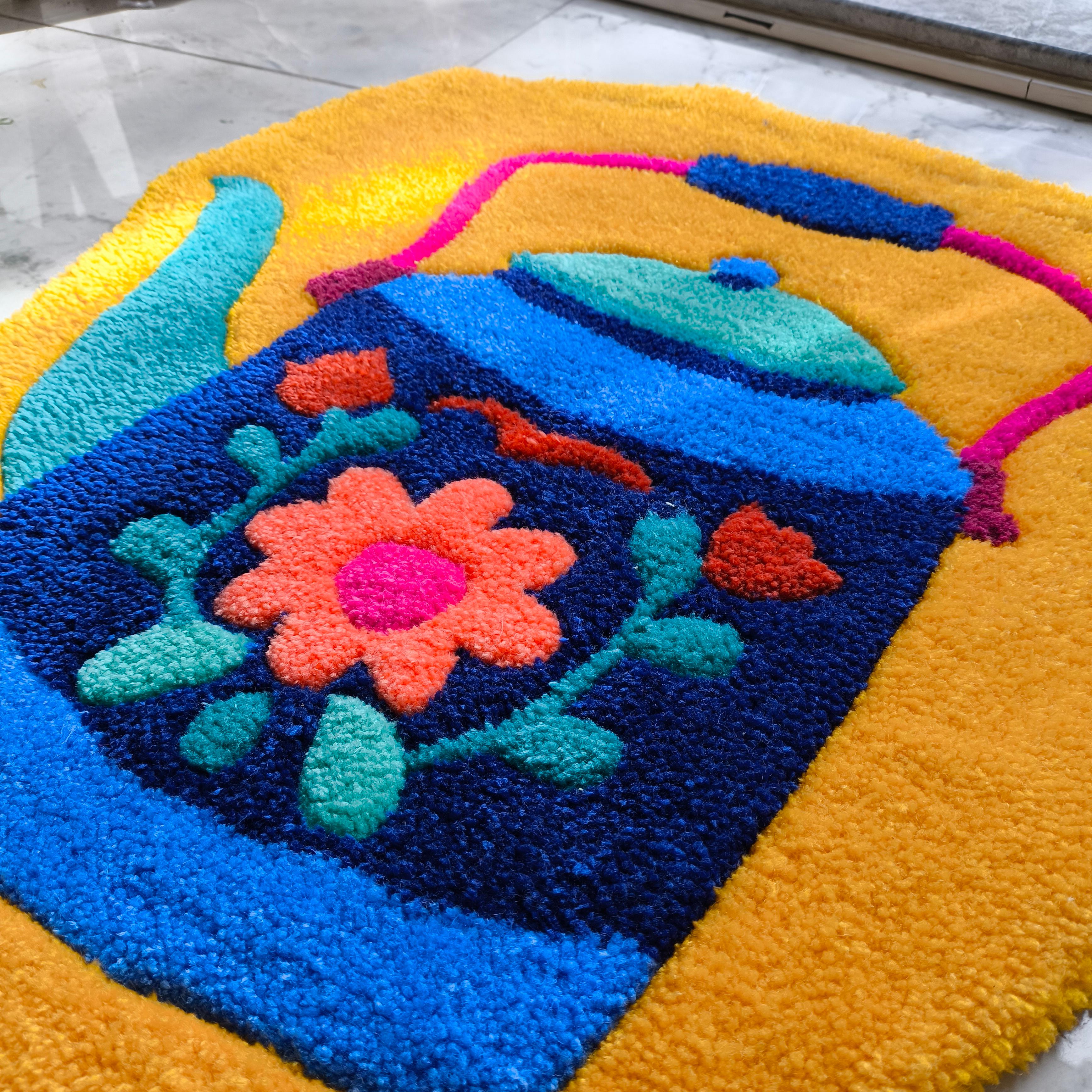 Çiçek Bahçesi Demlik Tufting Halı