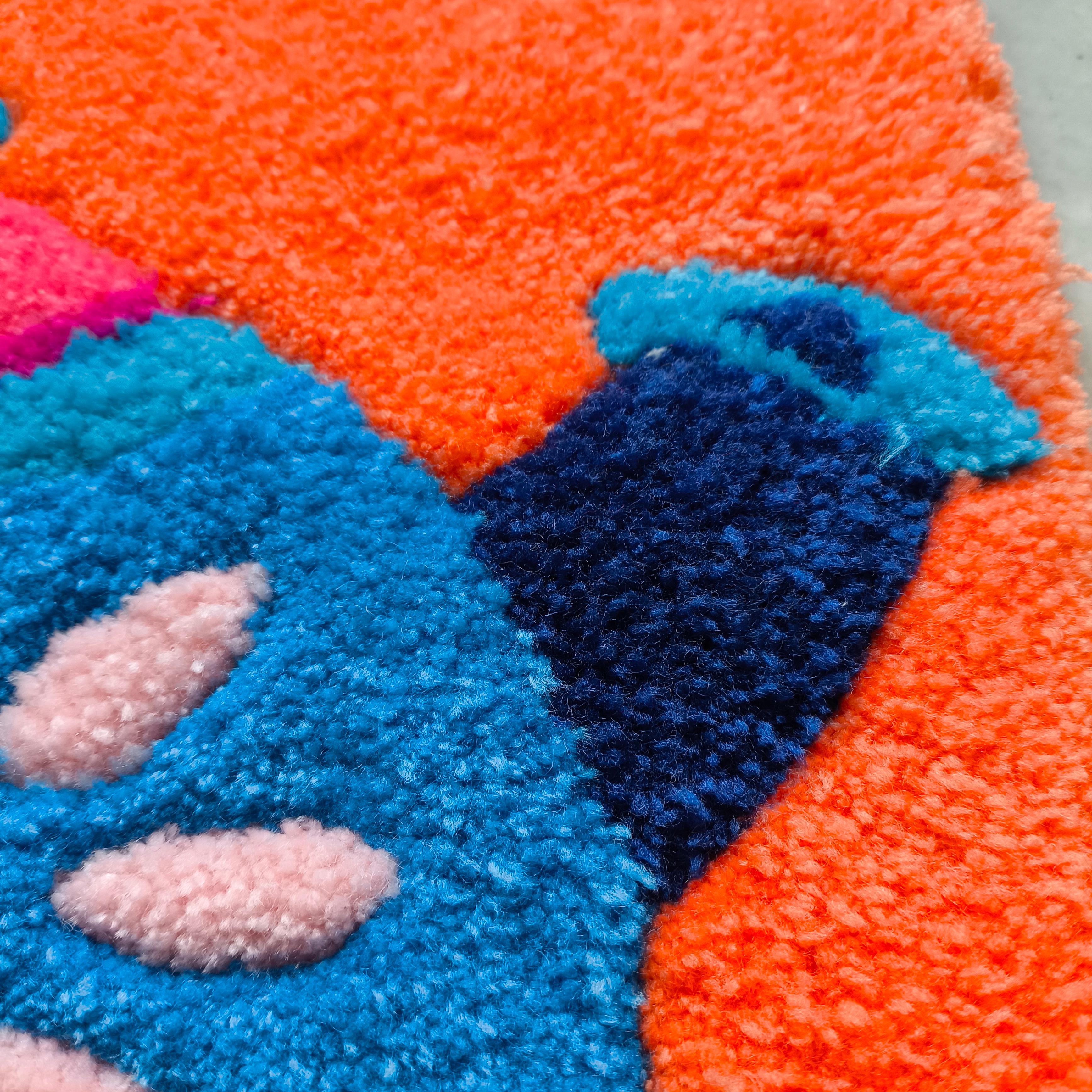 Retro Bahar Demlik Tufting Halı
