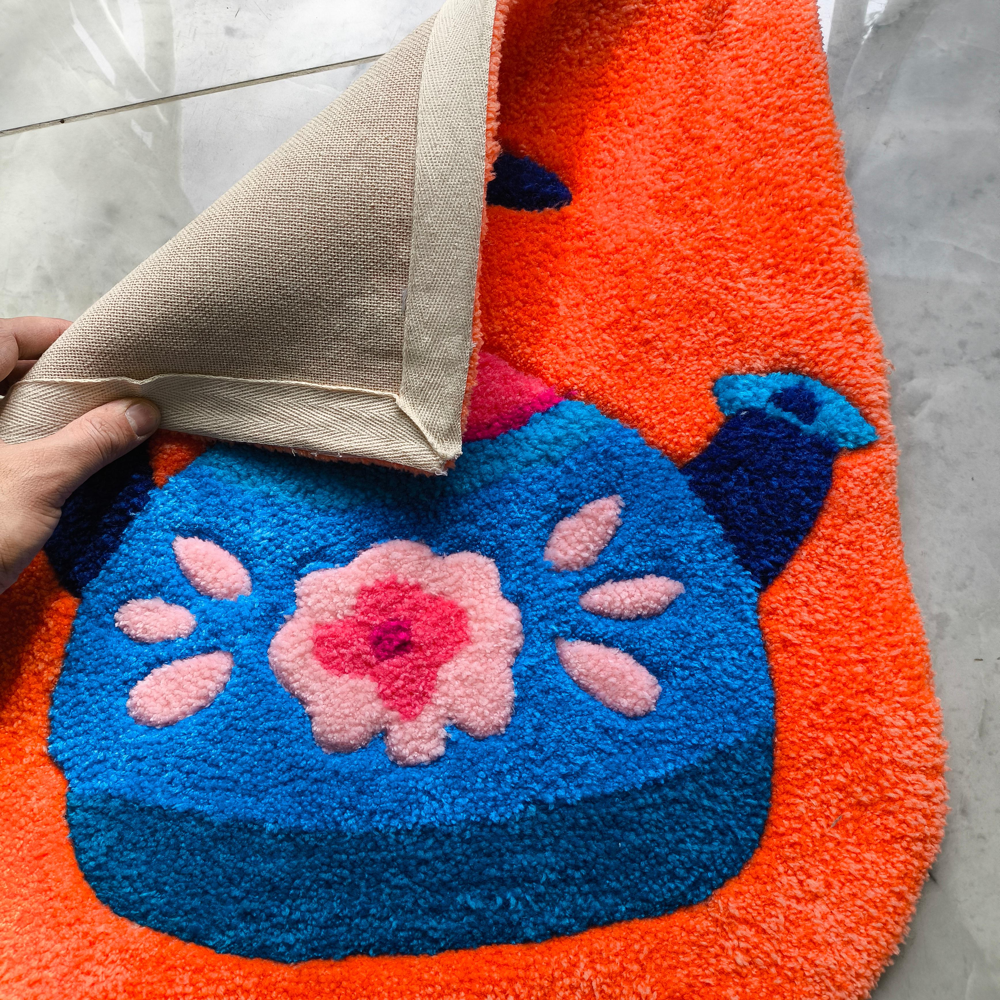 Retro Bahar Demlik Tufting Halı