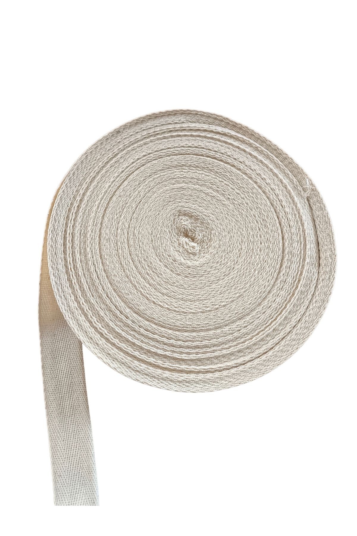 10 m Natürel Renk Ekstrafor Şerit (4 cm Standart Enli)
