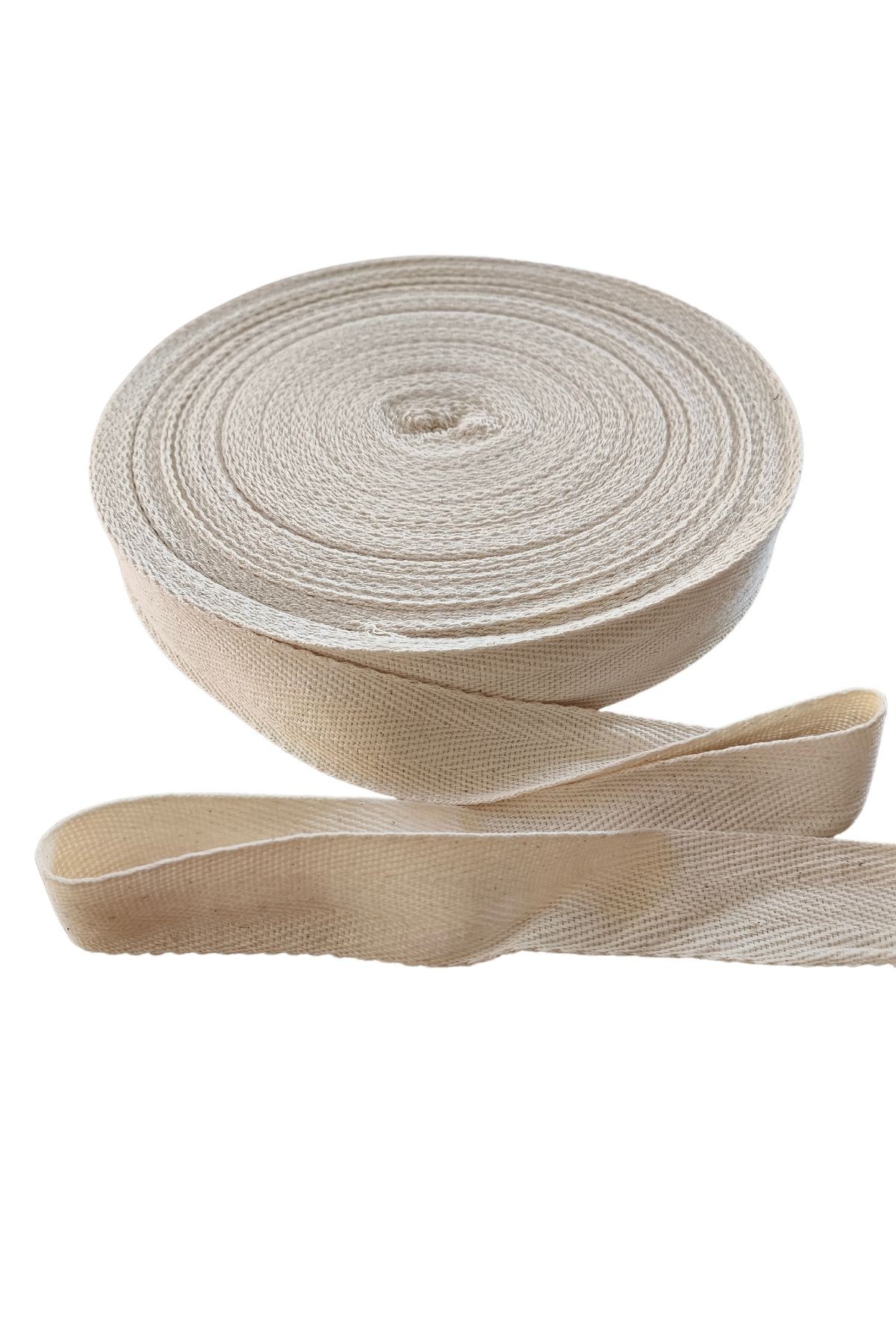 10 m Natürel Renk Ekstrafor Şerit (4 cm Standart Enli)