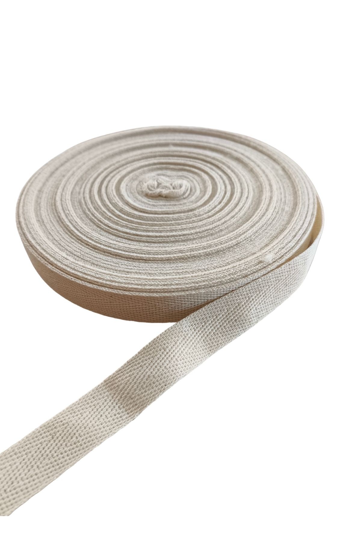 10 m Natürel Renk Ekstrafor Şerit (2 cm Standart Enli)