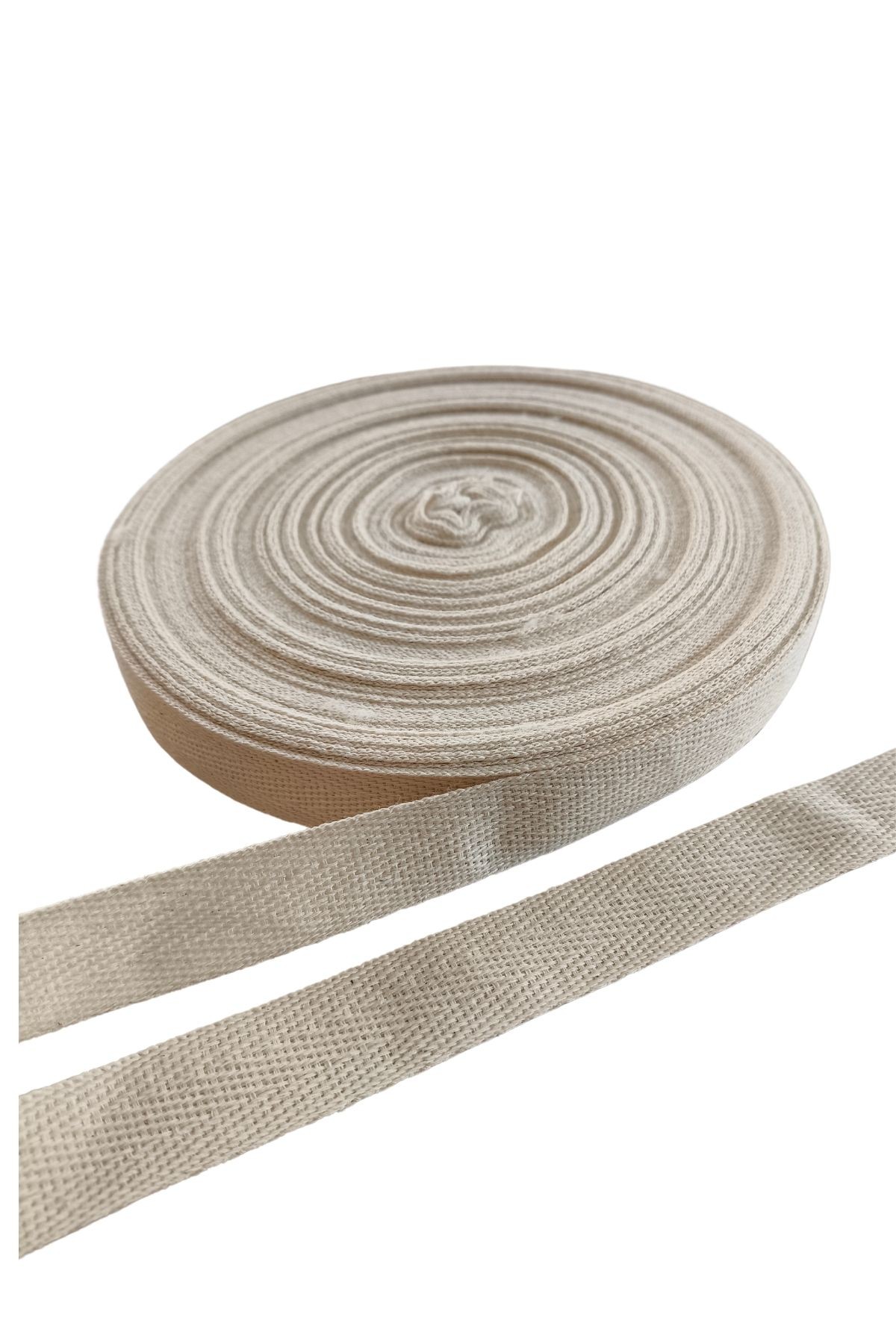 10 m Natürel Renk Ekstrafor Şerit (2 cm Standart Enli)