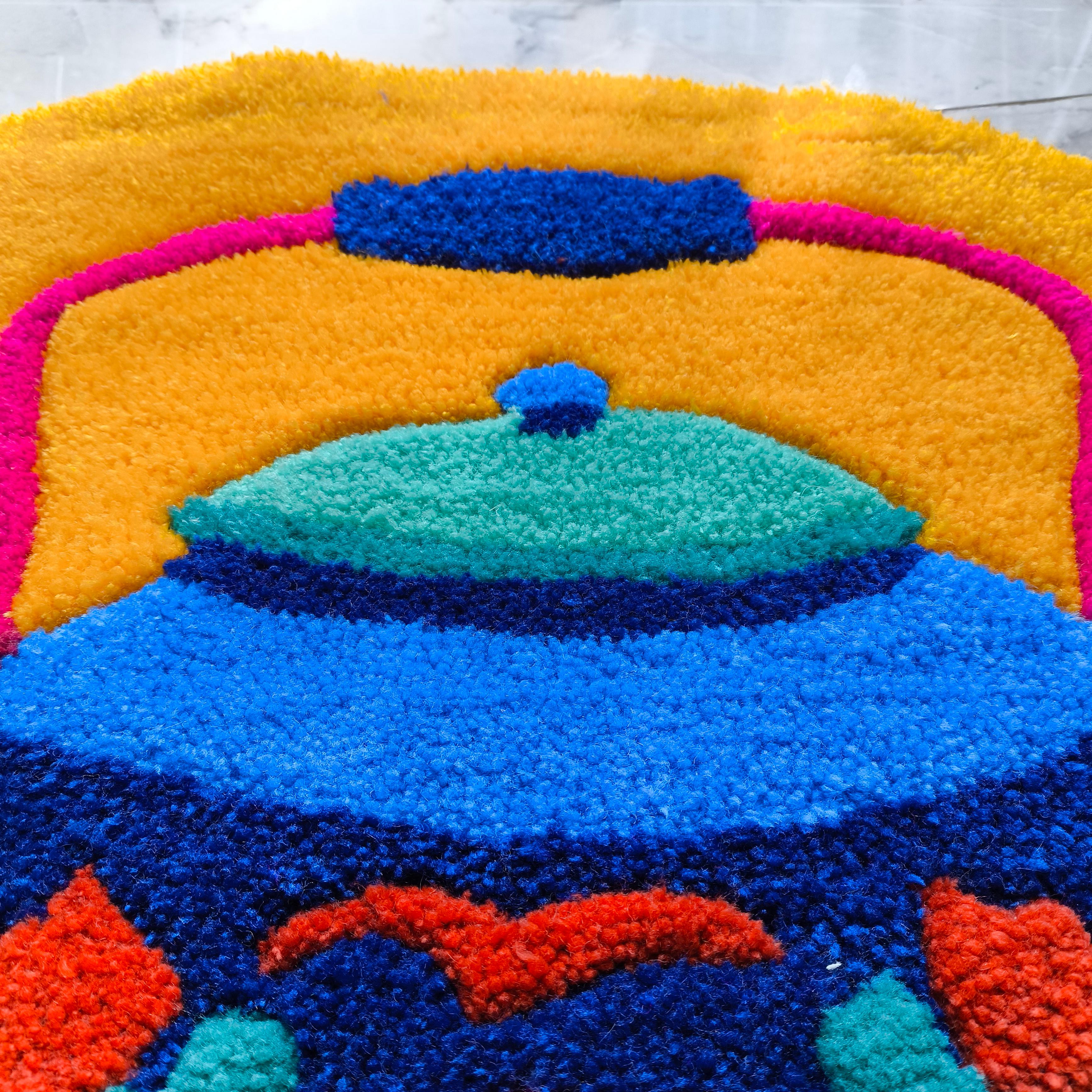 Çiçek Bahçesi Demlik Tufting Halı