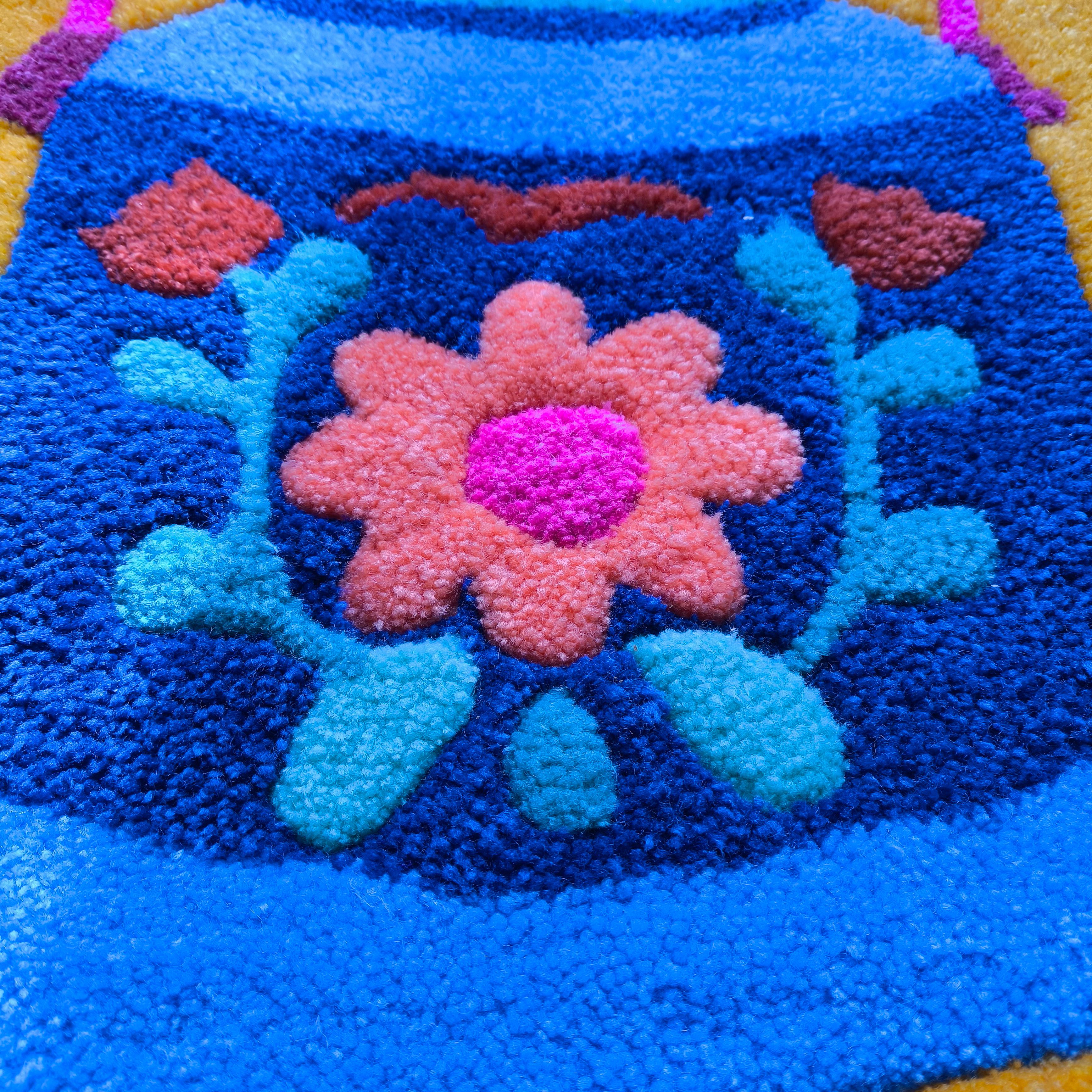 Çiçek Bahçesi Demlik Tufting Halı