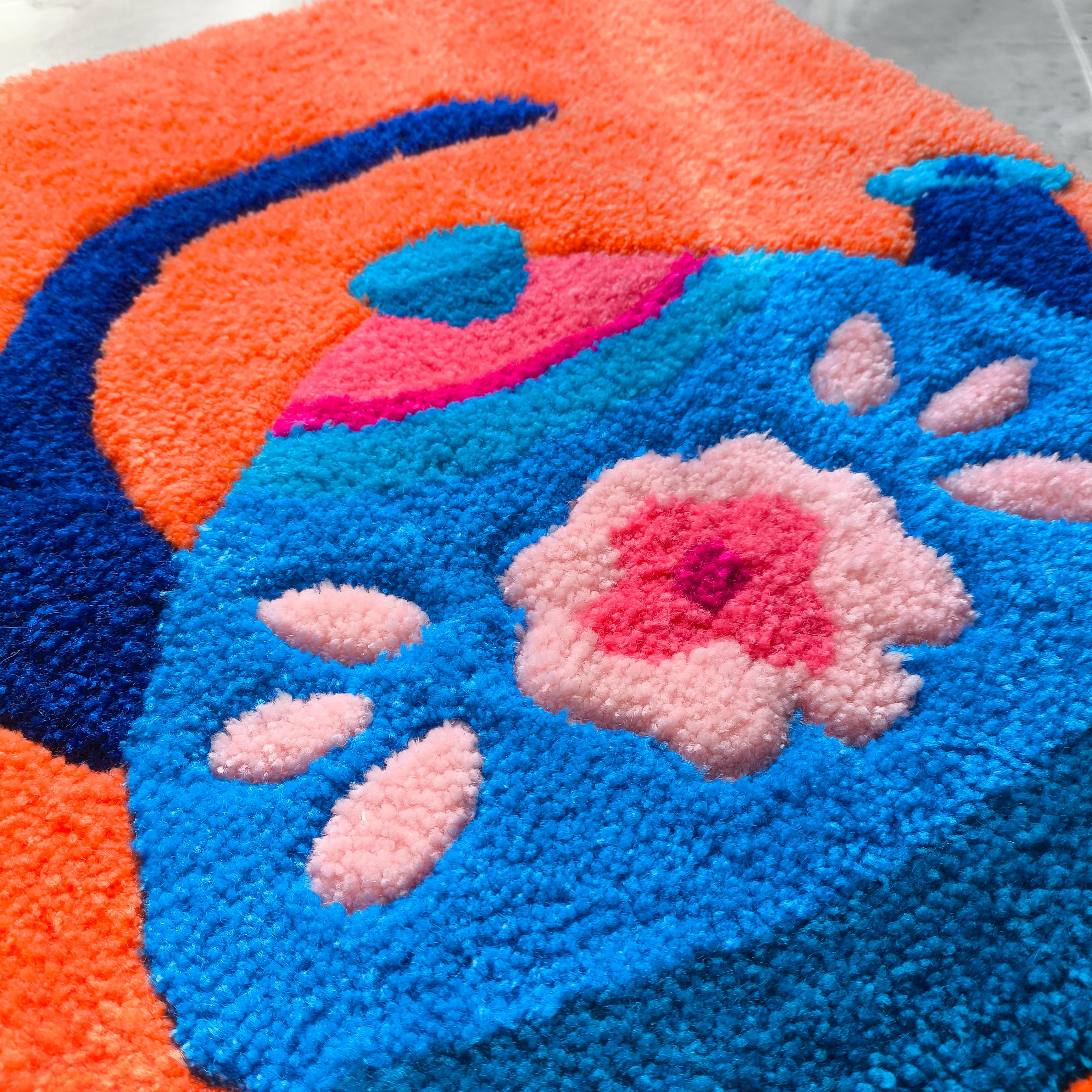 Retro Bahar Demlik Tufting Halı