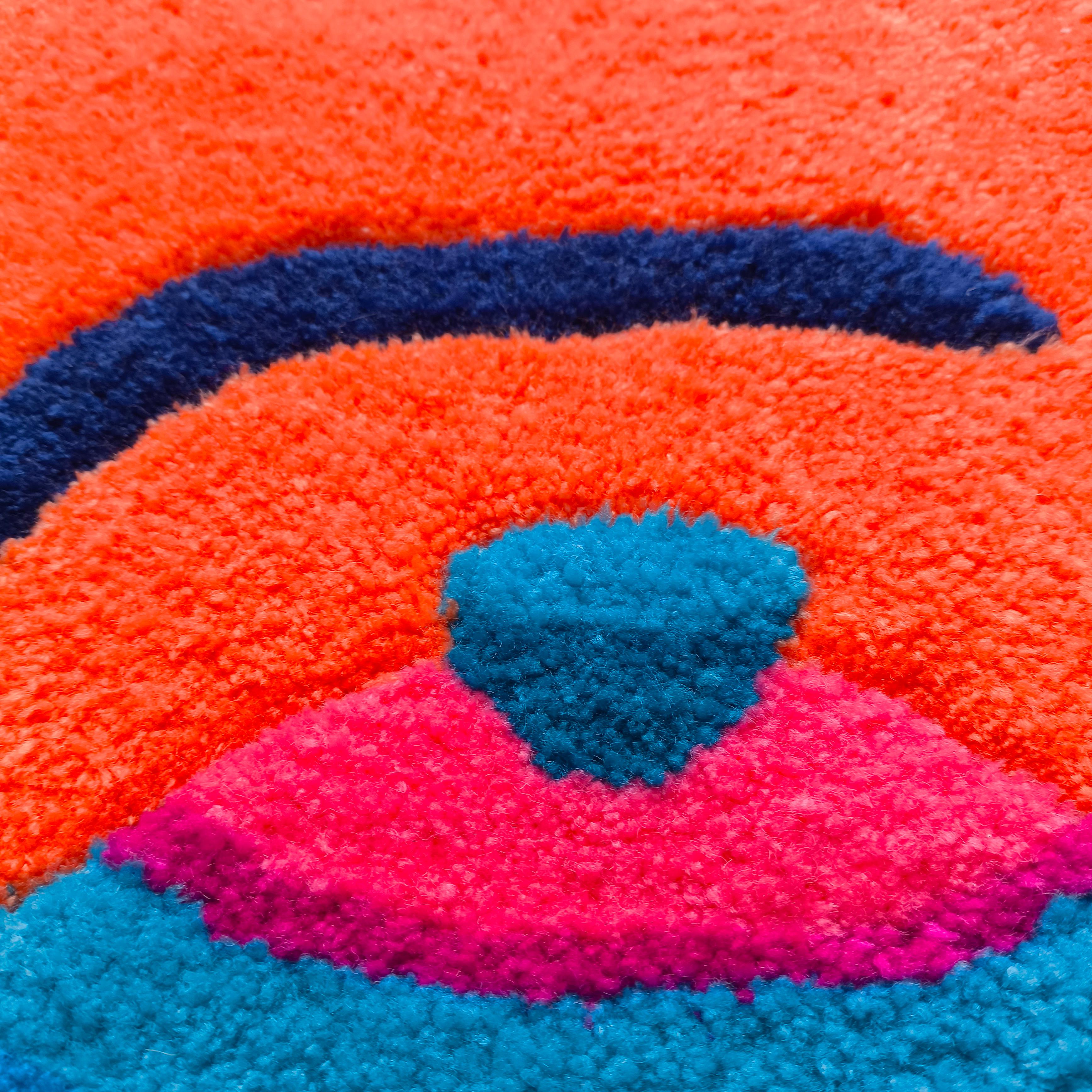 Retro Bahar Demlik Tufting Halı