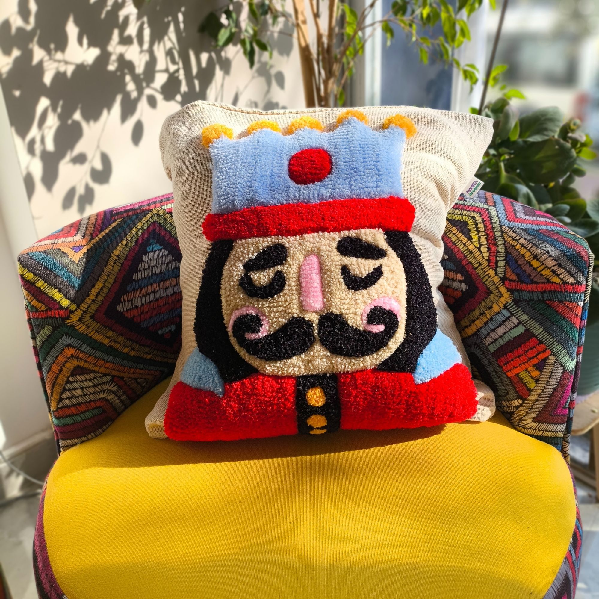 Kurşun Asker Tufting Kırlent