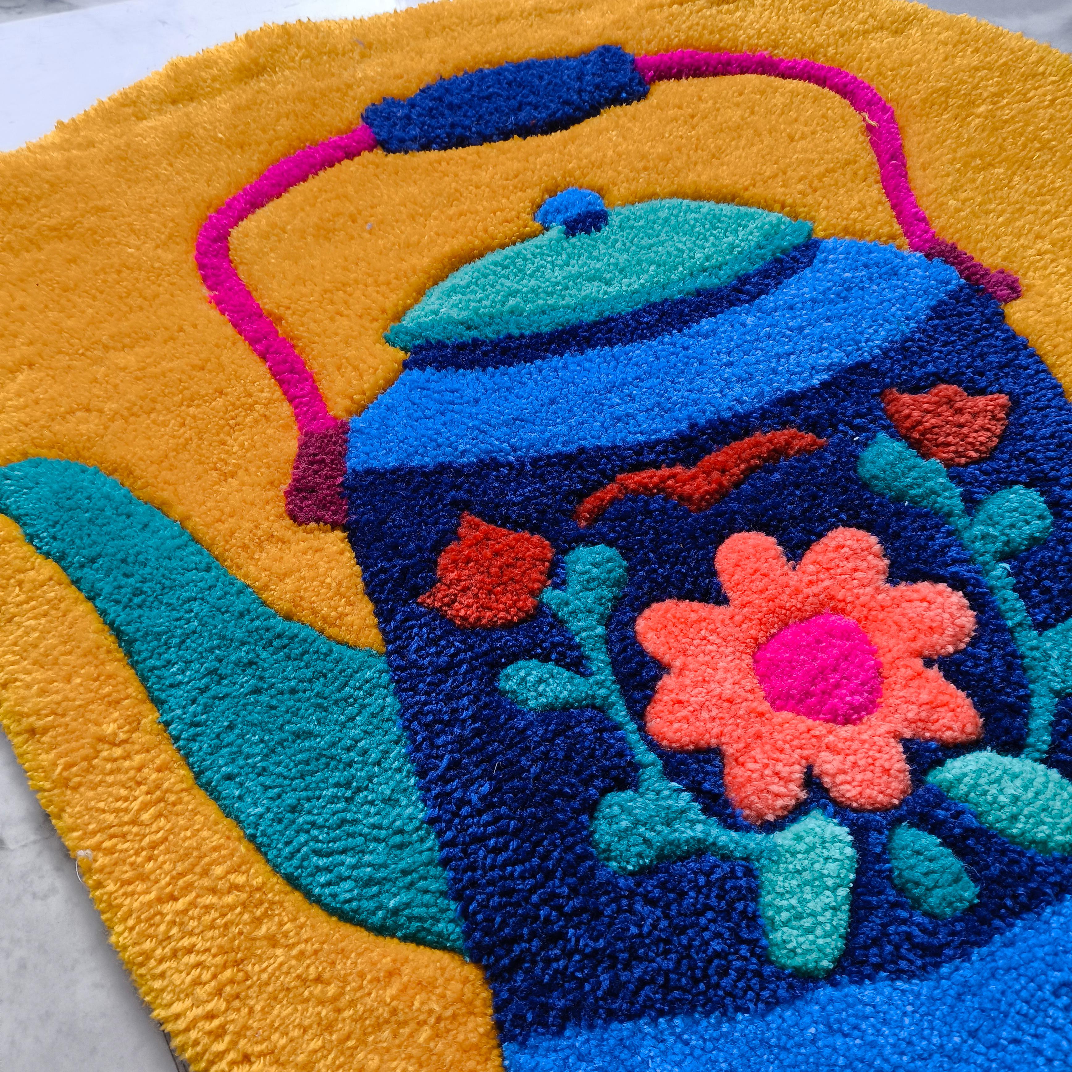 Çiçek Bahçesi Demlik Tufting Halı