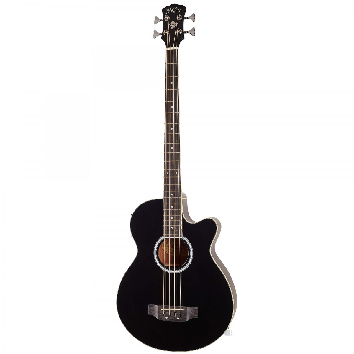 Washburn AB5B Elektro Akustik Bas Gitar Siyah