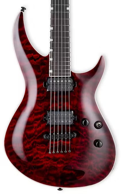 ESP LTD H-3 1000 QM See Thru Black Cherry Elektro Gitar