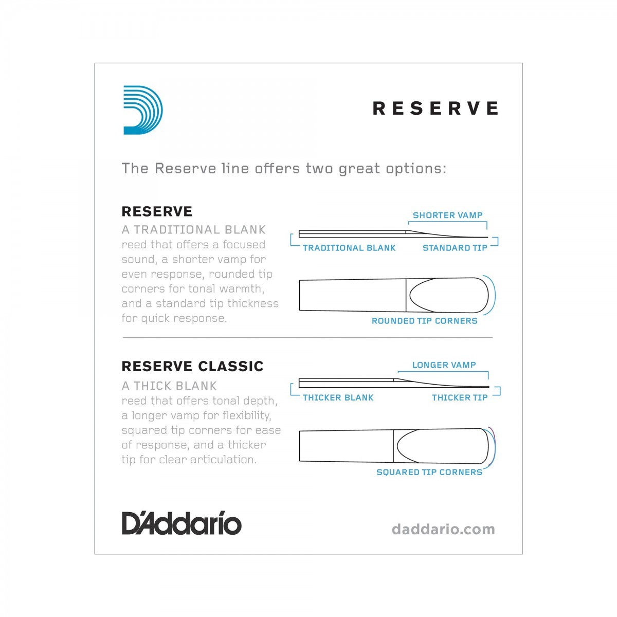 D'Addario Woodwinds Reserve DCR10355 Sib Klarnet Kamışı No:3.5+