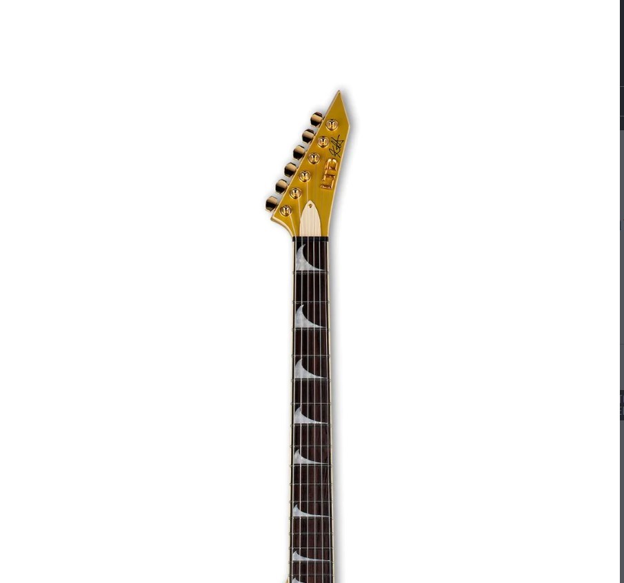 Esp Ltd Kirk Hammett Signature KH-V Metalik Gold Elektro Gitar