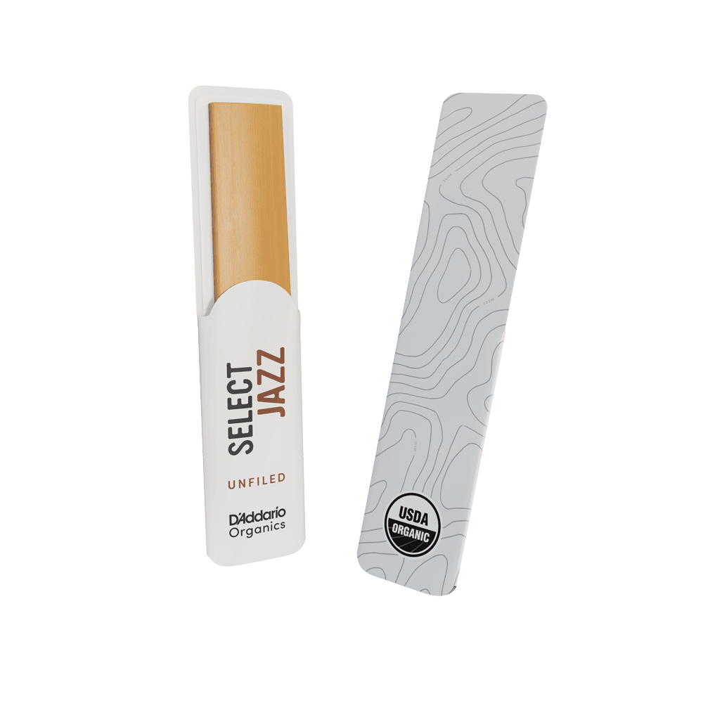 D'Addario Woodwinds Organic Select Jazz Unfiled Tenor Saksafon Kamışı No:2 Medium