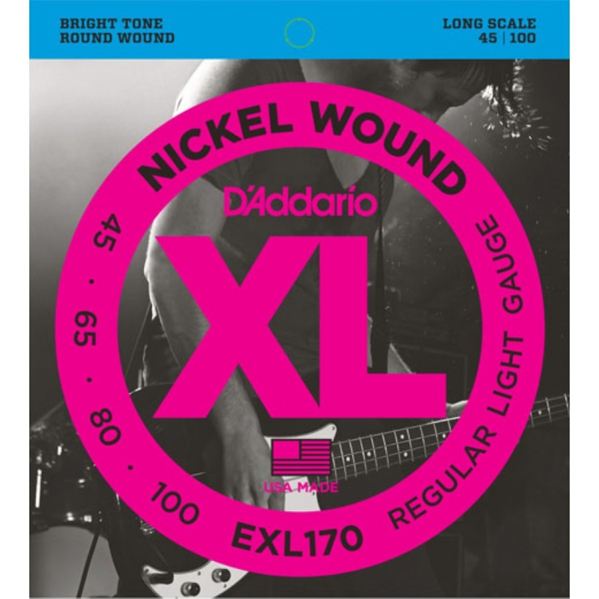 Daddario EXL170 4 Telli Bas Gitar Teli (45-100)