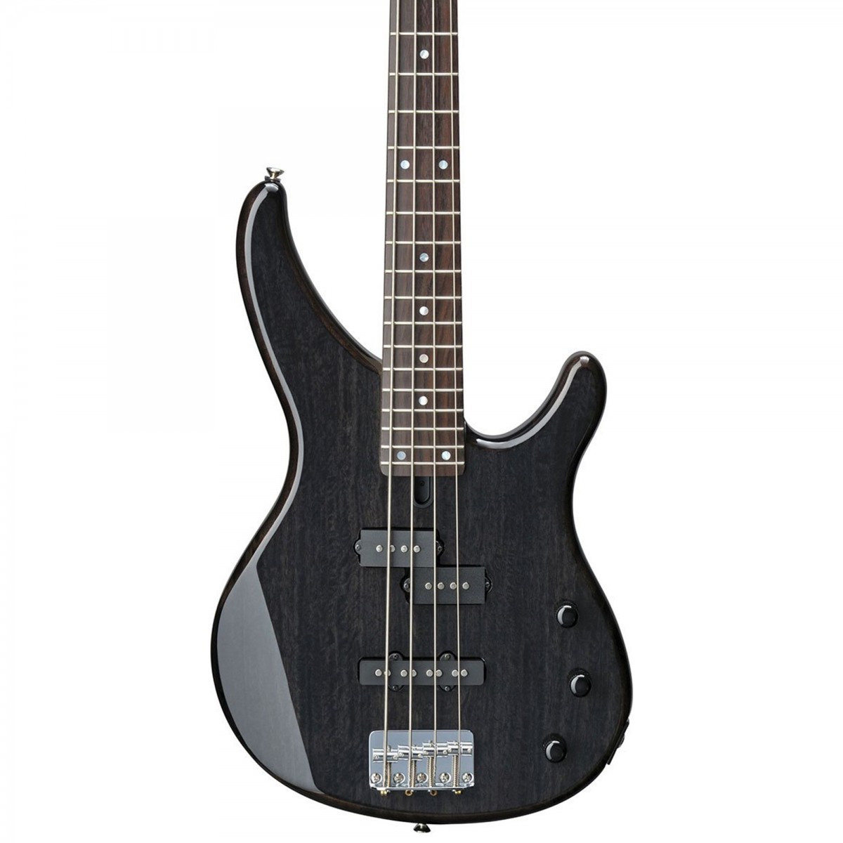 Yamaha TRBX174 Exotic Wood Trans Black Bas Gitar