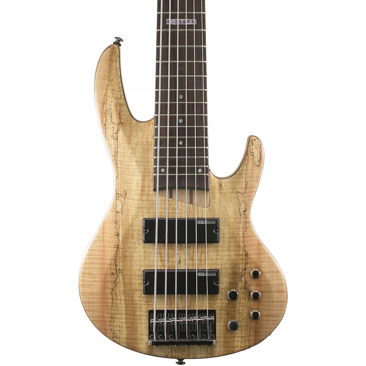 ESP LTD B-206 Spalted Maple Natural Bas Gitar