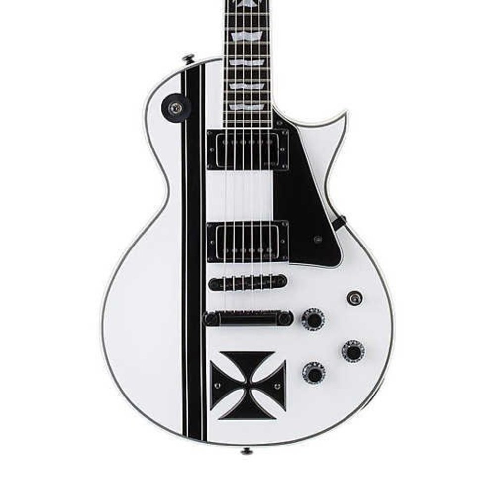 ESP LTD James Hetfield Signature Iron Cross Snow White Elektro Gitar