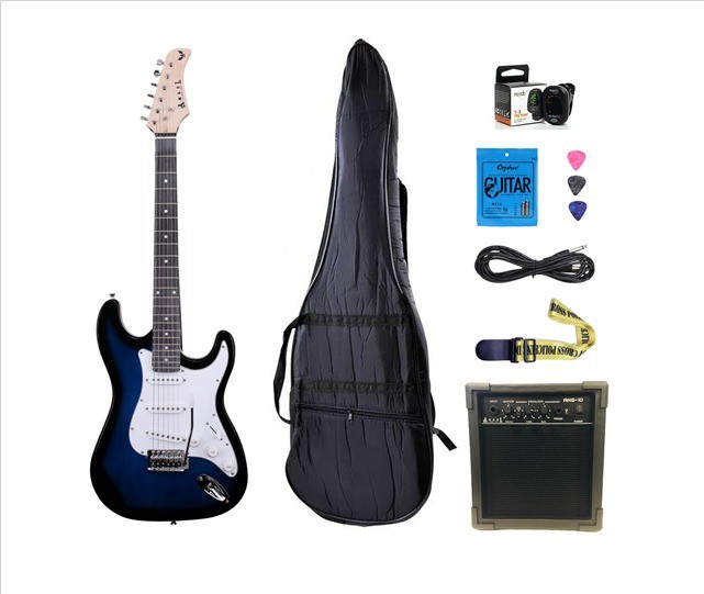 Angel AEG100-BLS-PK Elektro Gitar Seti