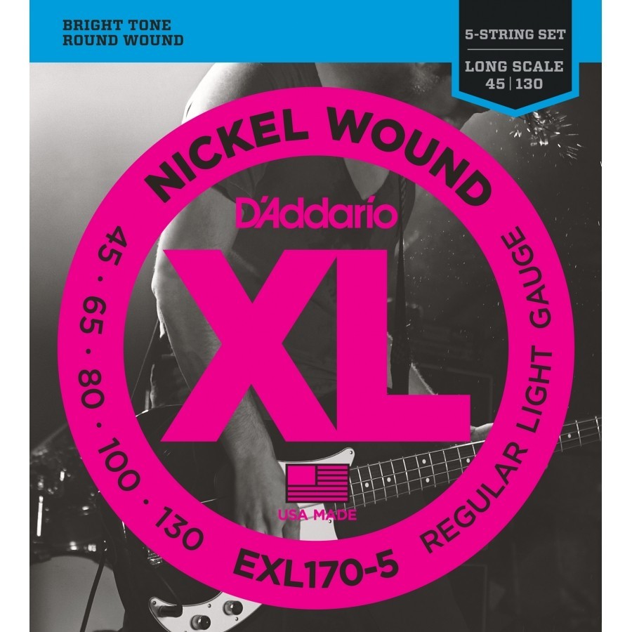 Daddario EXL170-5 5 Telli Bas Gitar Teli (45-130)