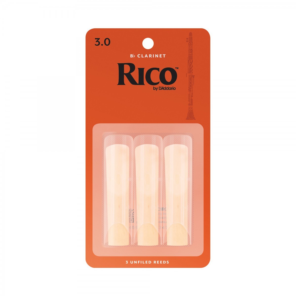 D'Addario Woodwinds Rico RCA0330 Sib Klarnet Kamışı (3 lü) No:3