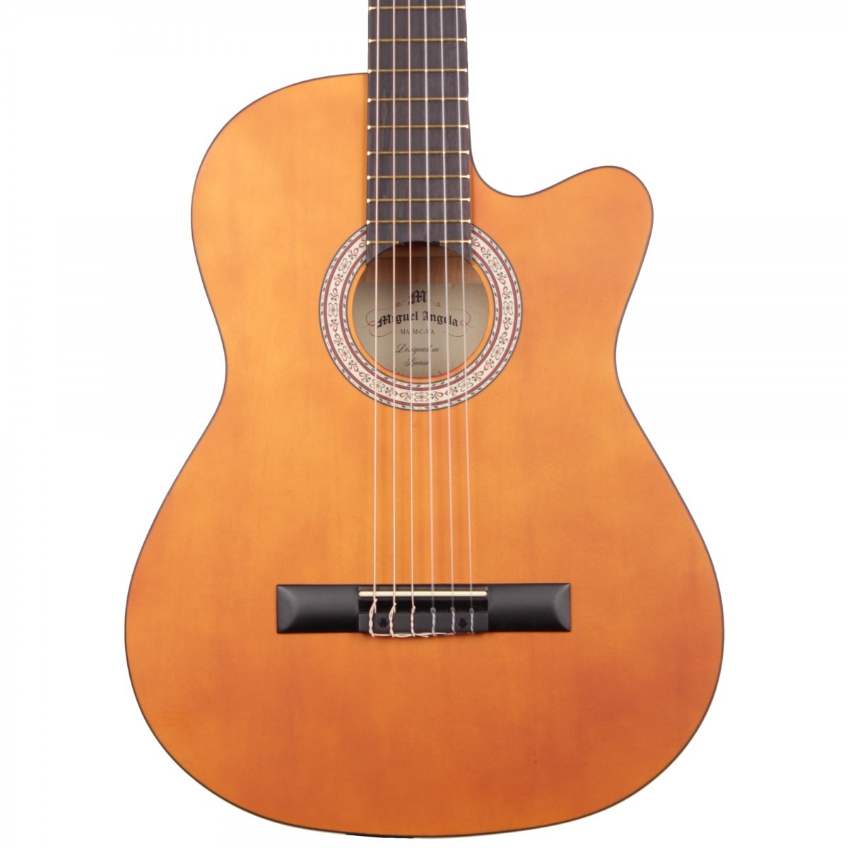 Miguel Angela MA1M-C-WA Mat Cilalı Naturel Cutaway Klasik Gitar