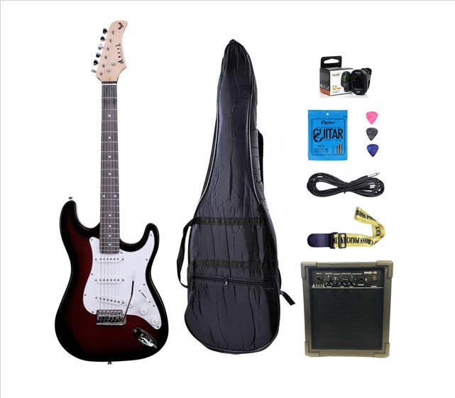 Angel Aeg100-Rds-Pk Elektro Gitar Seti