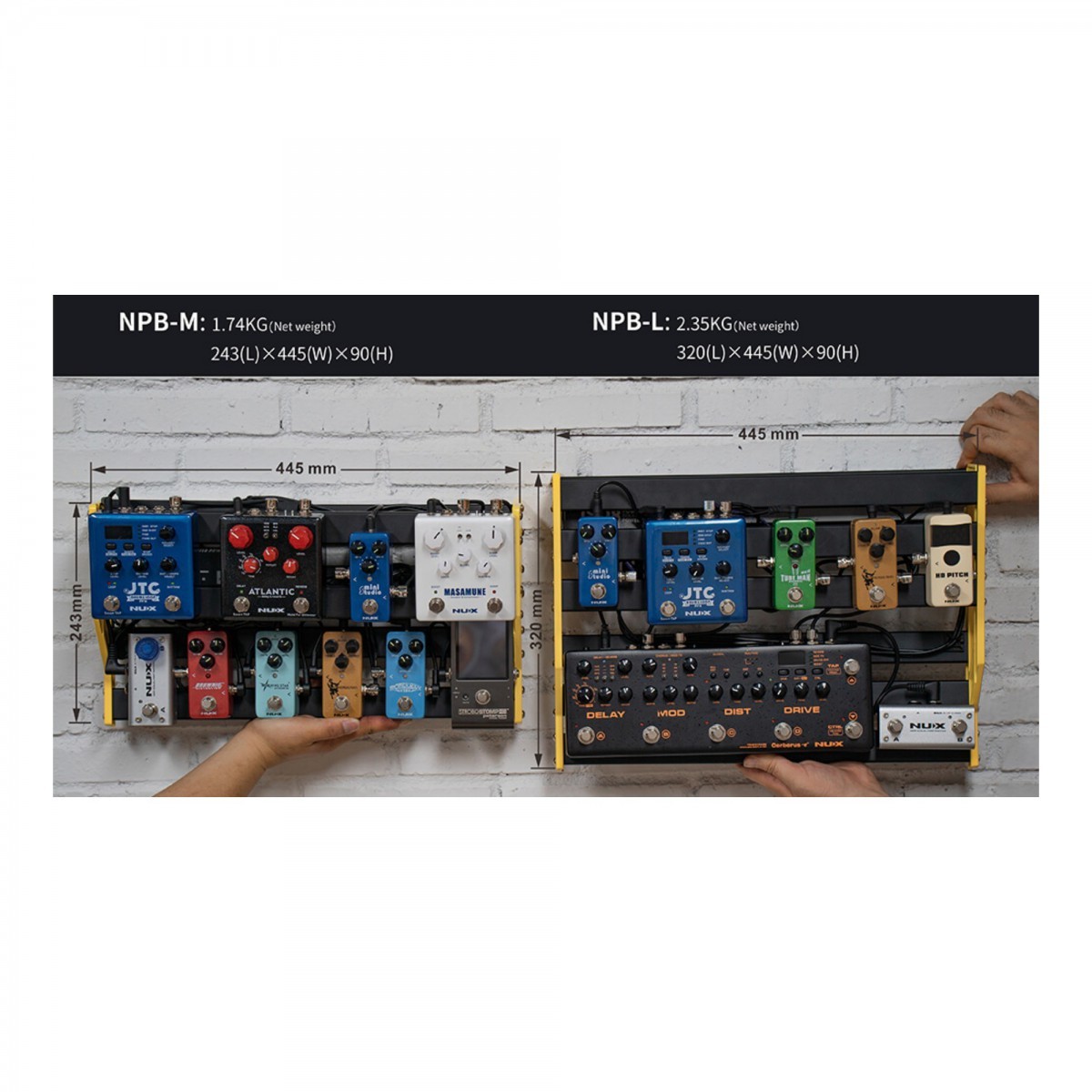 Nux NPB-M Bumblebee Medium Pedalboard