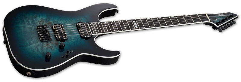 ESP E-II M-II HT Mercury Blue Burst Elektro Gitar