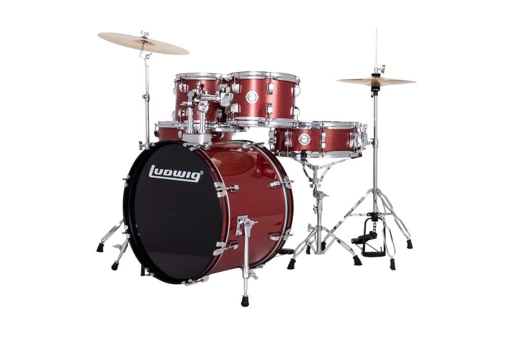 Ludwig Accent Fuse Red Sparkle Akustik Davul Seti