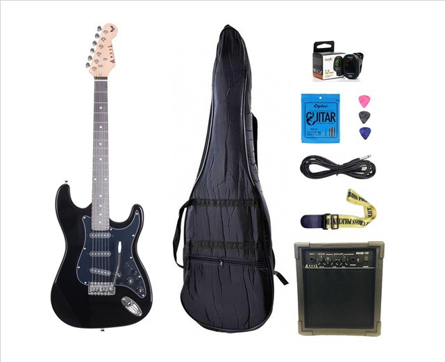 Angel AEG111-BK-PK Elektro Gitar Seti