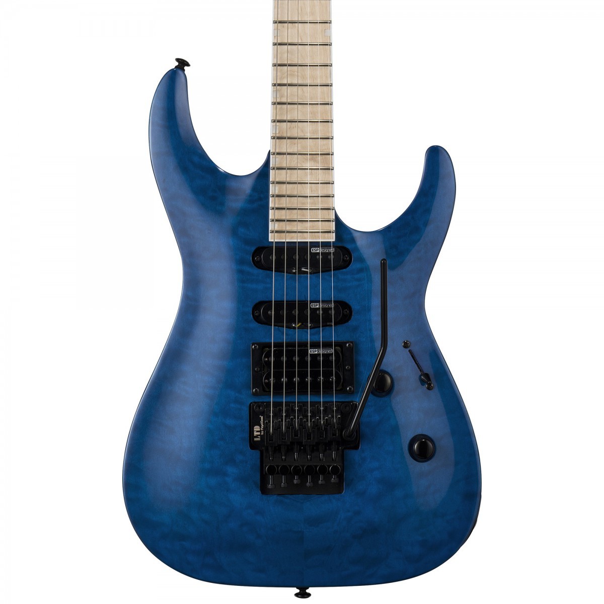 ESP LTD MH-203QM See Thru Blue Elektro Gitar