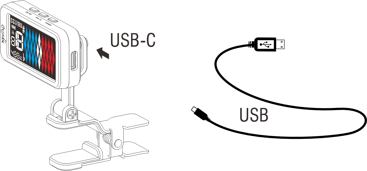 Cherub WST-905Li Flow Tune Şarj Edilebilir Li-ion Pilli Dijital Tuner