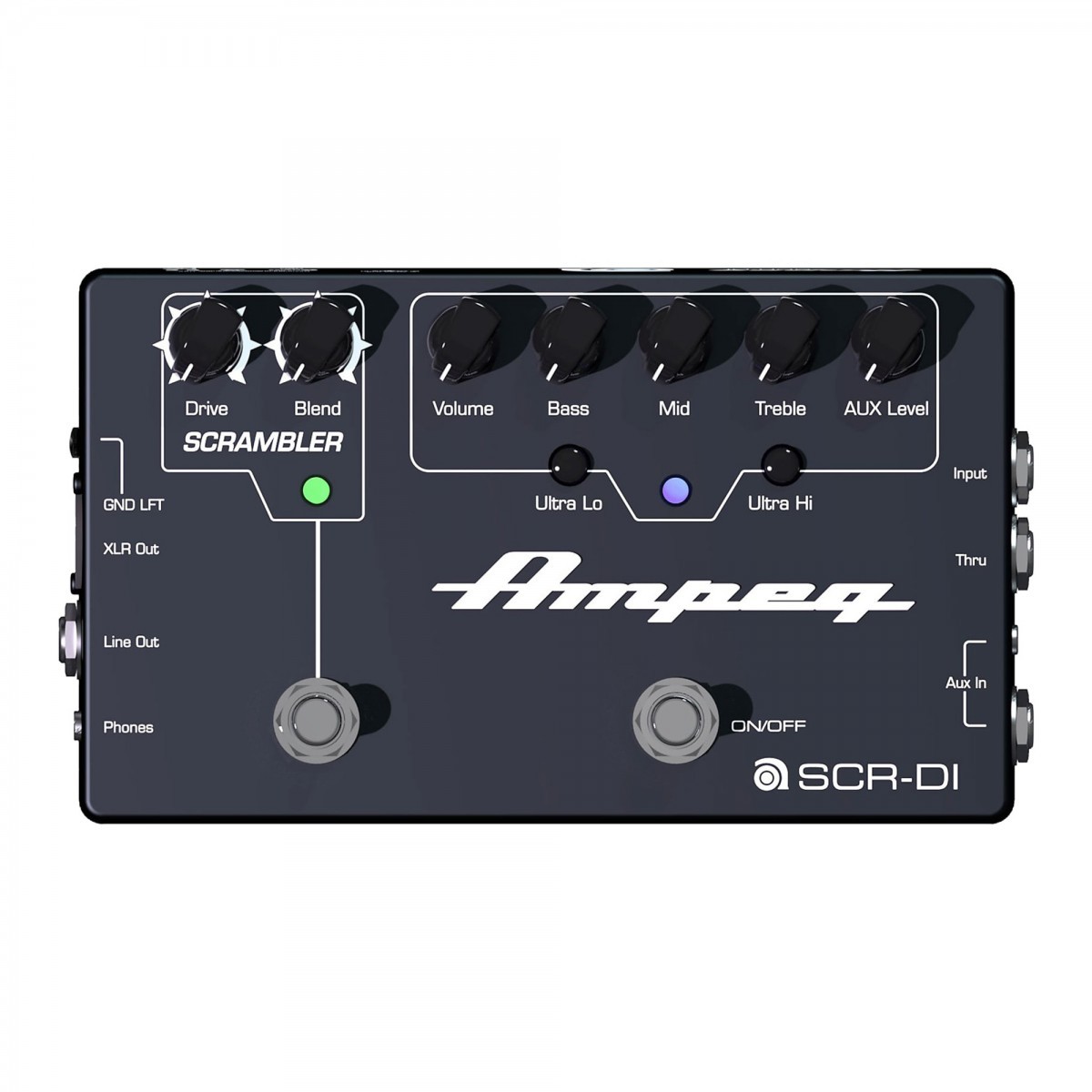 Ampeg SCR-DI Bas Gitar Overdrive ve DI Box Pedalı