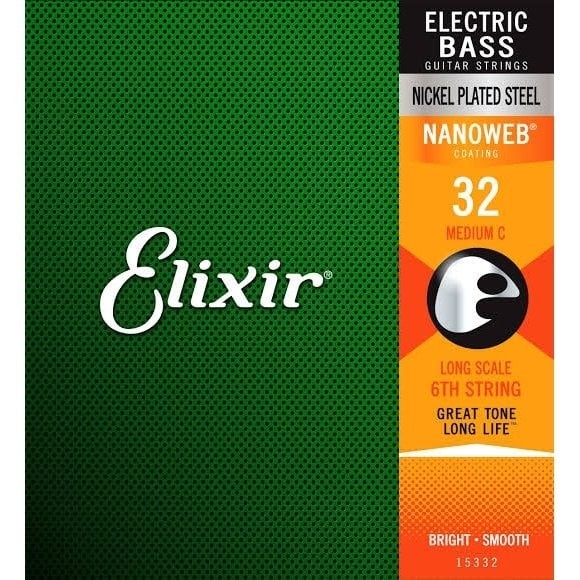 Elixir 032 Tek Bas Gitar Teli