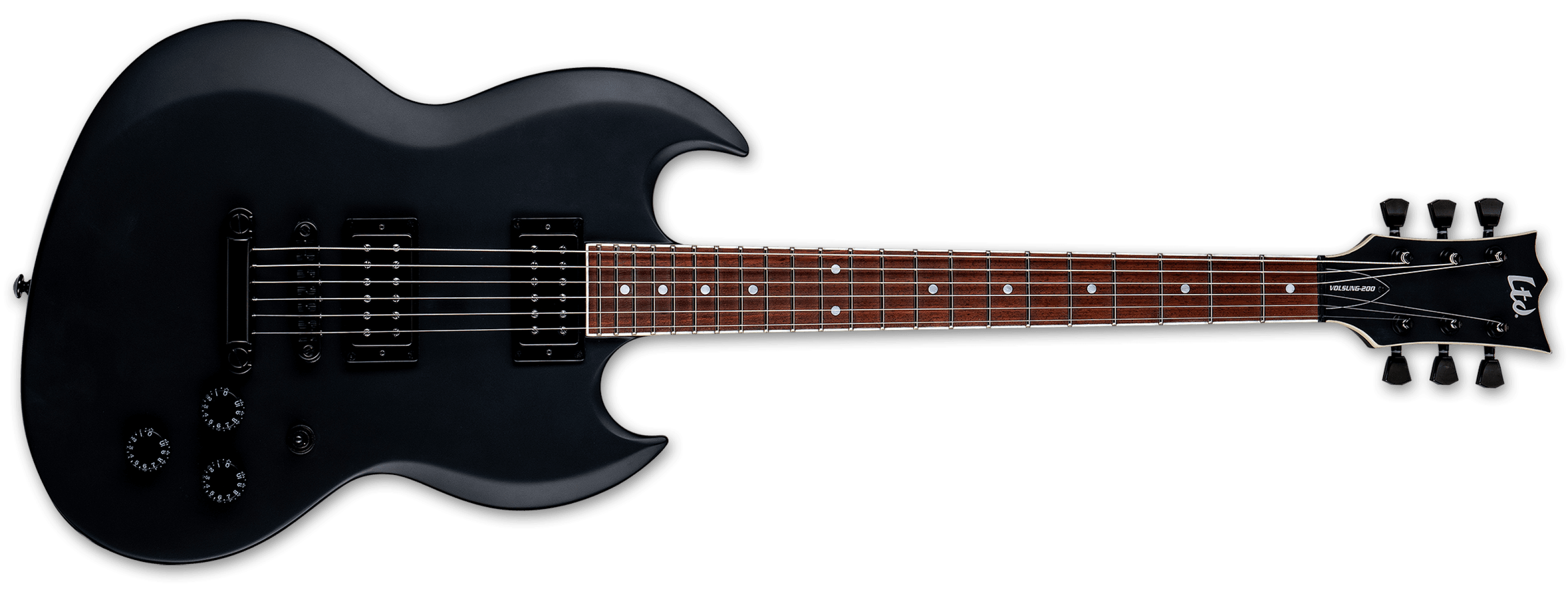 ESP LTD VOLSUNG-200 BLKS Lars Frederiksen Signature Elektro Gitar