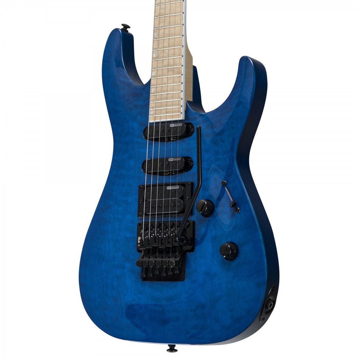 ESP LTD MH-203QM See Thru Blue Elektro Gitar