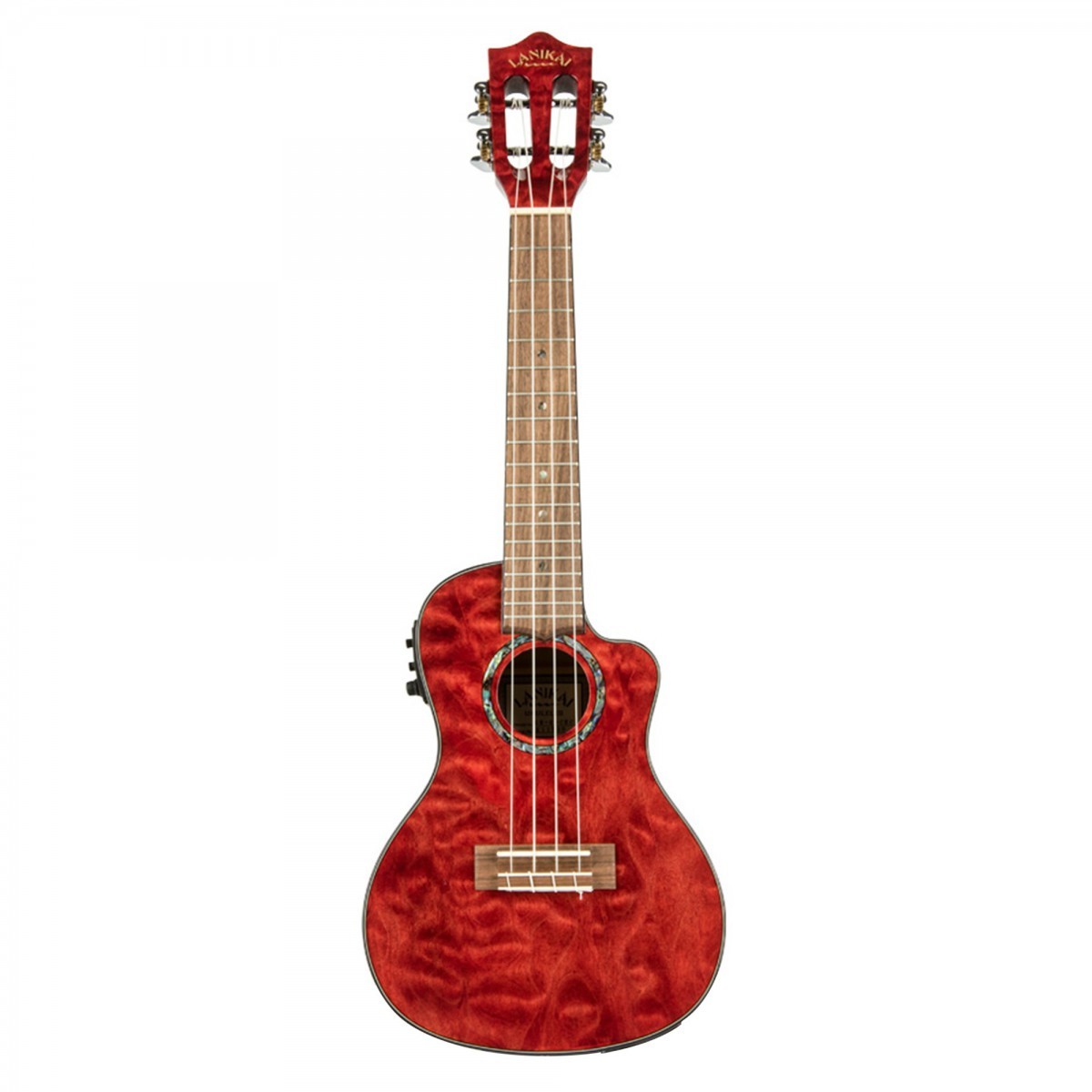 Lanikai QM-RDCEC Quilted Maple Concert Elektro Ukulele