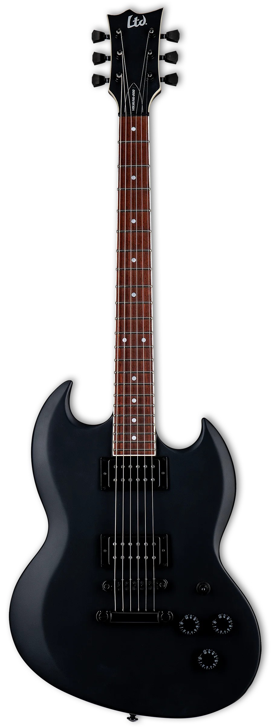 ESP LTD VOLSUNG-200 BLKS Lars Frederiksen Signature Elektro Gitar