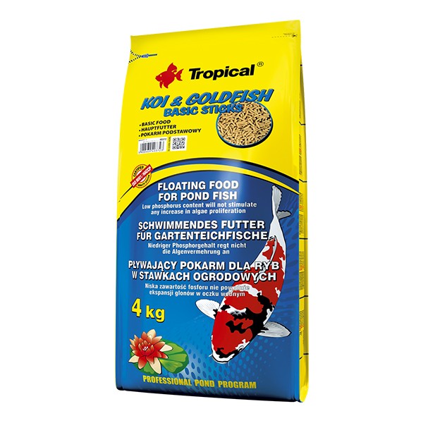 Tropical Koi ve Goldfish Basic Sticks 4Kg