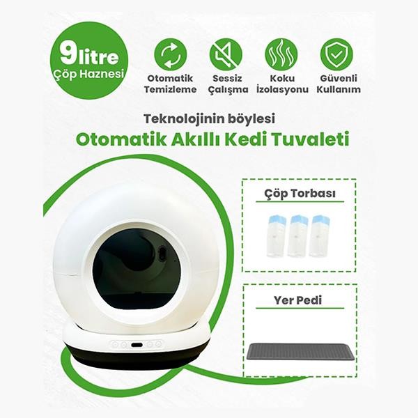 Electron CB001 Otomatik Akıllı Kedi Tuvaleti