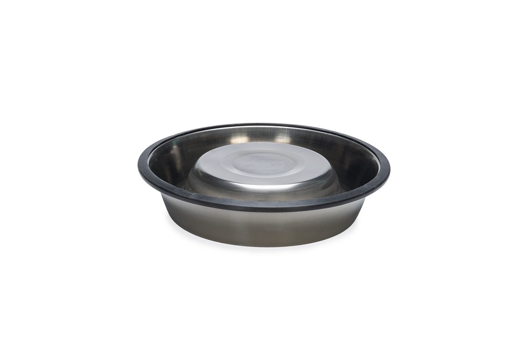 Beeztees Köpek Mama Su Kabı, Paslanmaz Çelik, Kaymaz, 18cm, 700ml