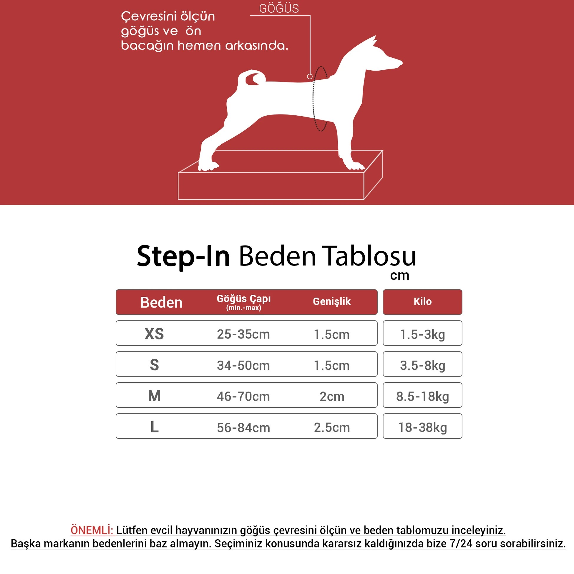 Tailpetz Step In Harness Red XSmall
