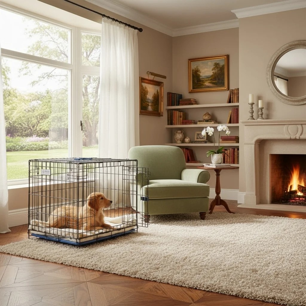 M-Pets Voyager Katlanır Metal Köpek Kafesi 2 Kapılı Mavi 106x71x76Cm