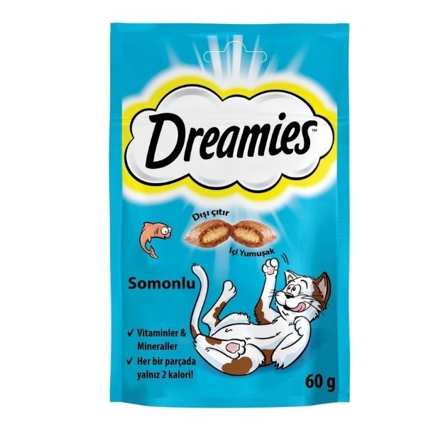Dreamies Somonlu Kedi Ödül Bisküvisi 60gr